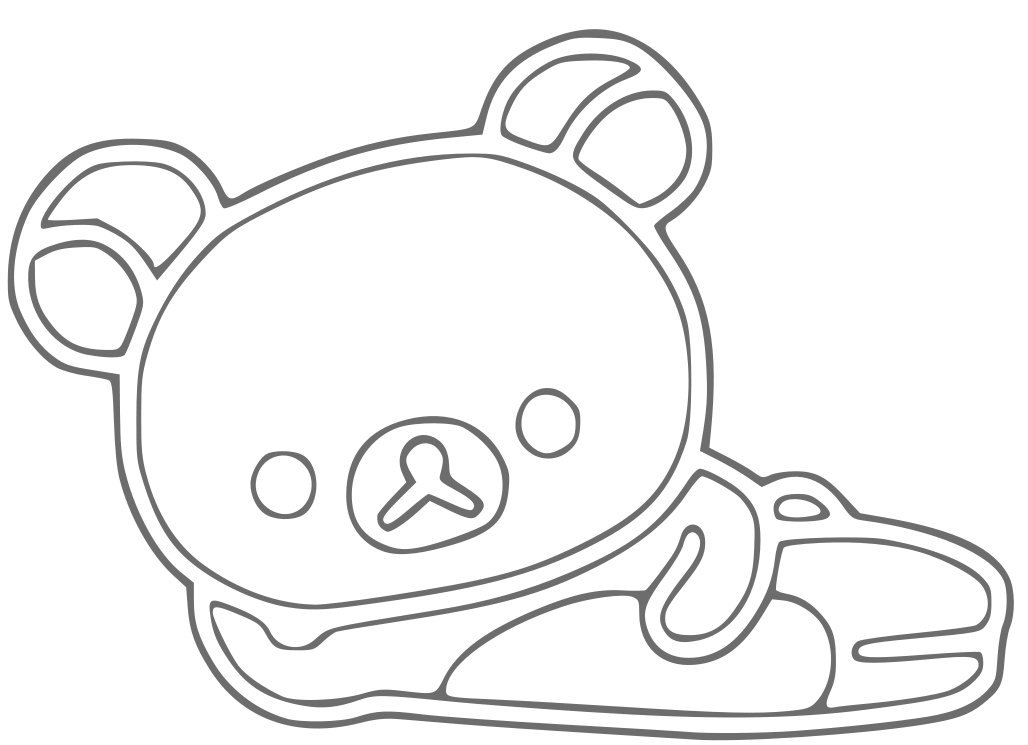 Rilakkuma Bear Coloring Pages Coloring Pages